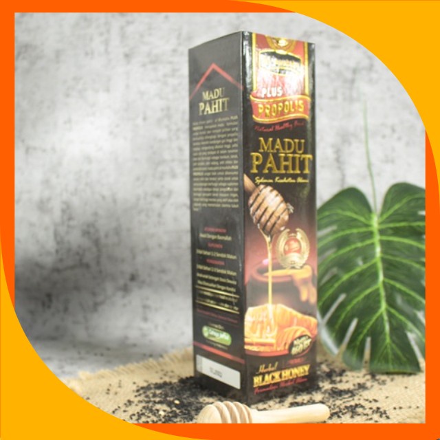 

Madu Hitam Pahit Propolis Al Muntaha 460gr kualitas premium