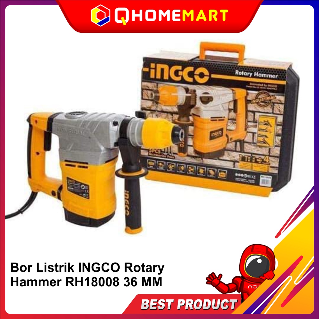 Bor Listrik INGCO Rotary Hammer RH18008 36 MM