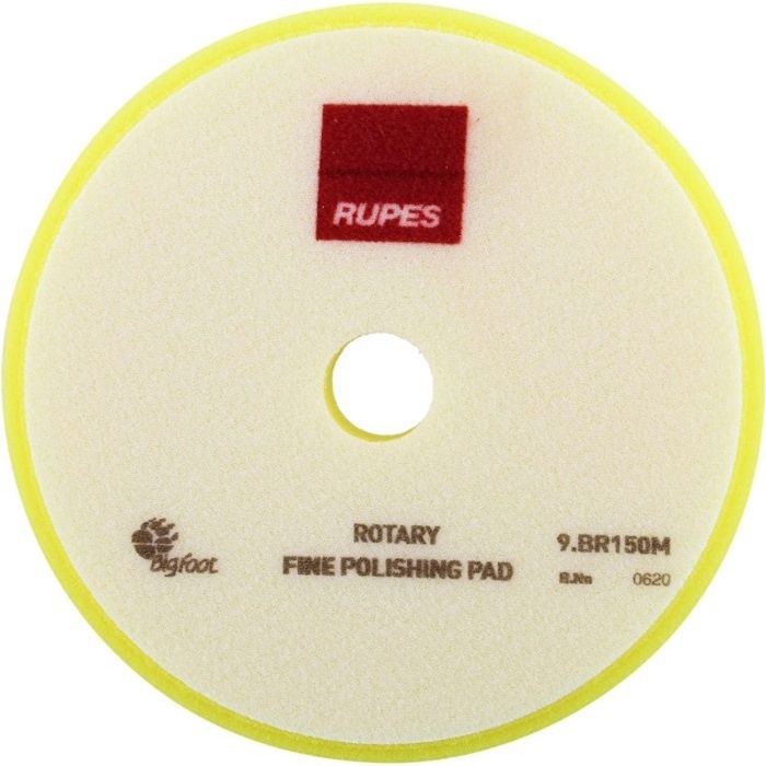 RUPES Rotary Foam Pad FINE 5 inch BR150M Yellow Busa Mesin Poles