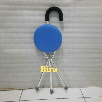 tongkat duduk lipat kursi sholat empuk pakai busa