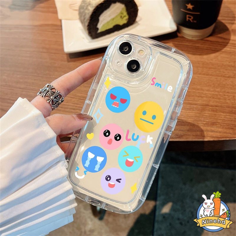 Soft Case Silikon Motif Graffiti smiley face Untuk iPhone 14 13 12 11 Pro Max X Xr Xs Max 8 7 6 6s Plus SE 2020