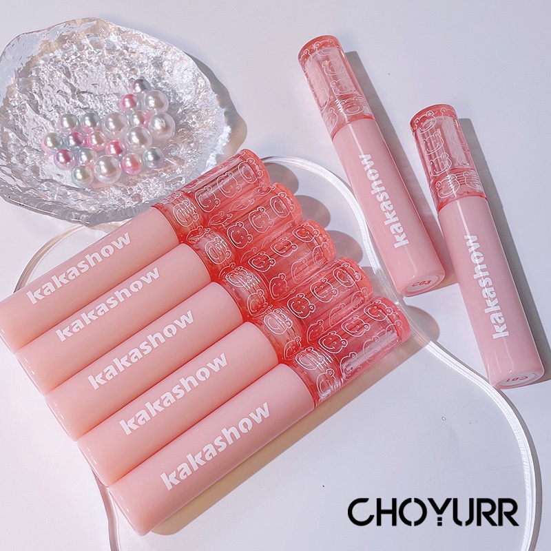 【COD】Kakashow Lipstick Pink Bear Jelly / Lip Gloss Korea / Lip Gloss Mirror Water / Lipstick Korean/ Lip Tint / Watery Lipstick-CH