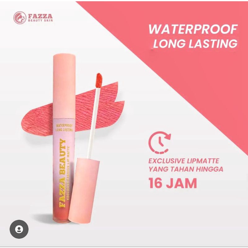 LIPMATTE FAZZA LIPSTICK MATTE CANTIK LEMBUT TAHAN LAMA - WARNA NYA KEREN KA DAN LEMBUT BANGET AWET DI BIBIR