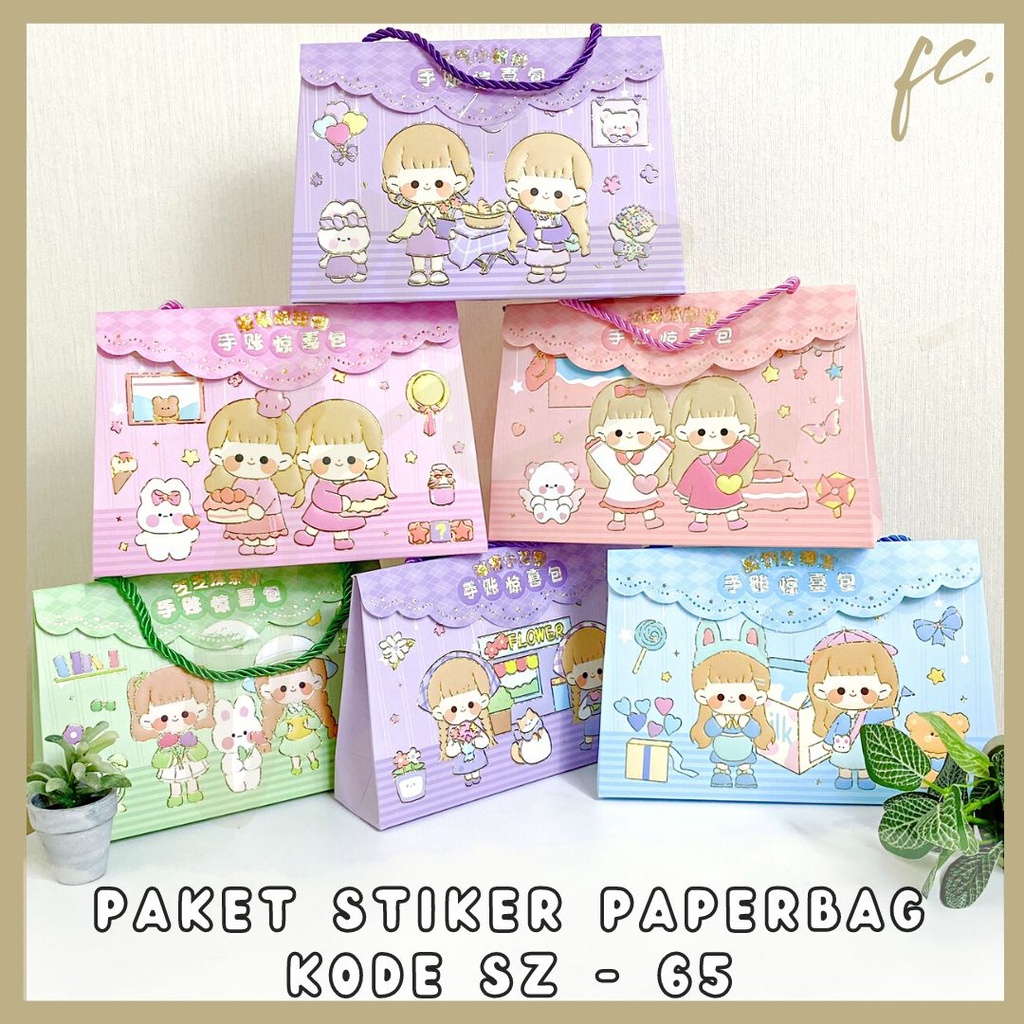 

Paket Sticker Kode SZ-65 Goodie Bag Washi Deco Tape Stiker Set Paperbag DIY Journal Art Daily Manual Cute Pattern Decorative Spatula Pinset Lengkap Jurnal Scrapbook Diary Estetik Decoration Accessories Hampers Bingkisan Anak