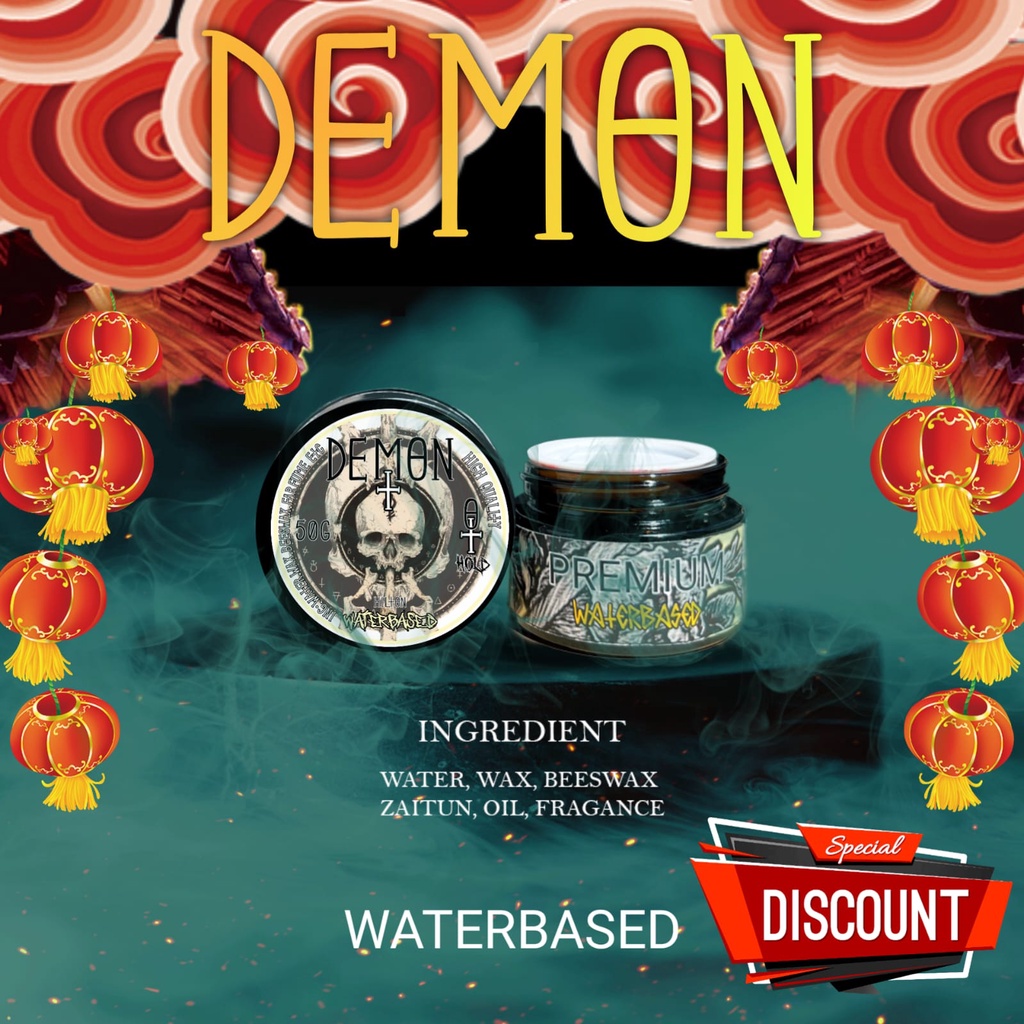 DEMON POMADE PREMIUM WATERBASED 50GRAM AROMA HILTON