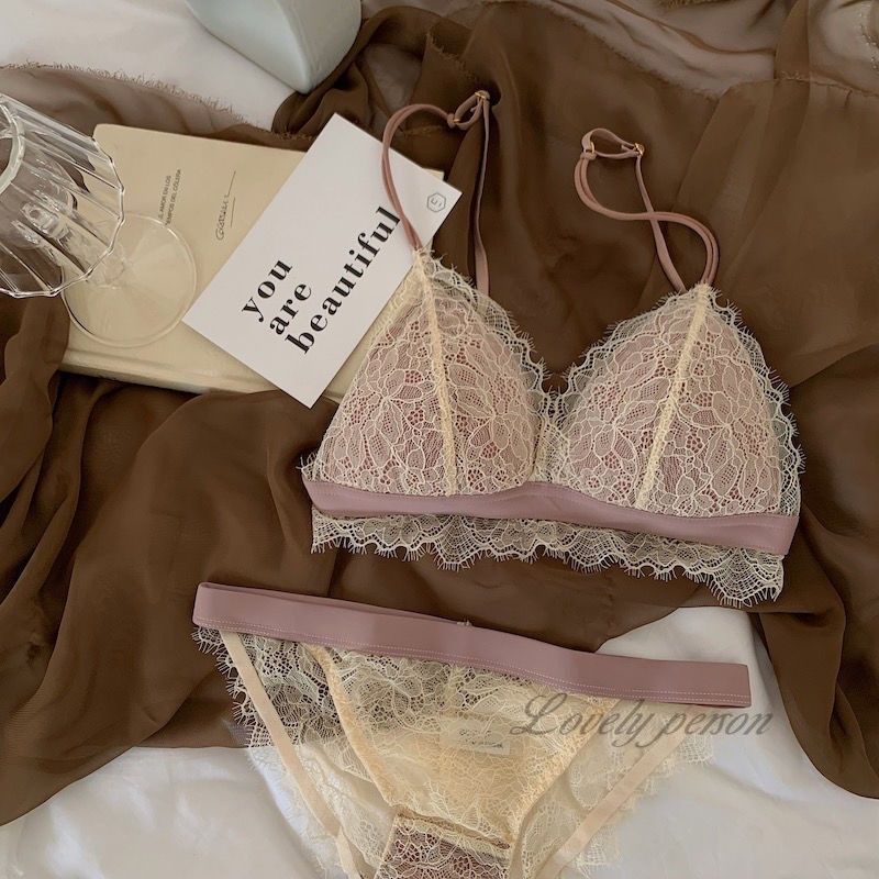 Prancis bra bra cahaya mewah cangkir cangkir renda mie tidak ada cincin baja bra cangkir cangkir tip
