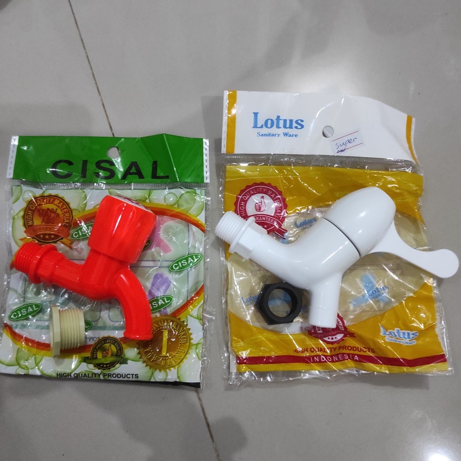 Kran Keran Air Plastik 1/2&quot; 1/2 Inch Kualitas Super