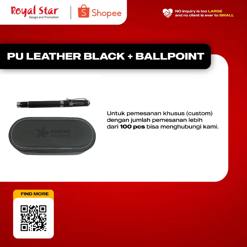 

EXCLUSIVE BOX PU LEATHER BLACK + PEN