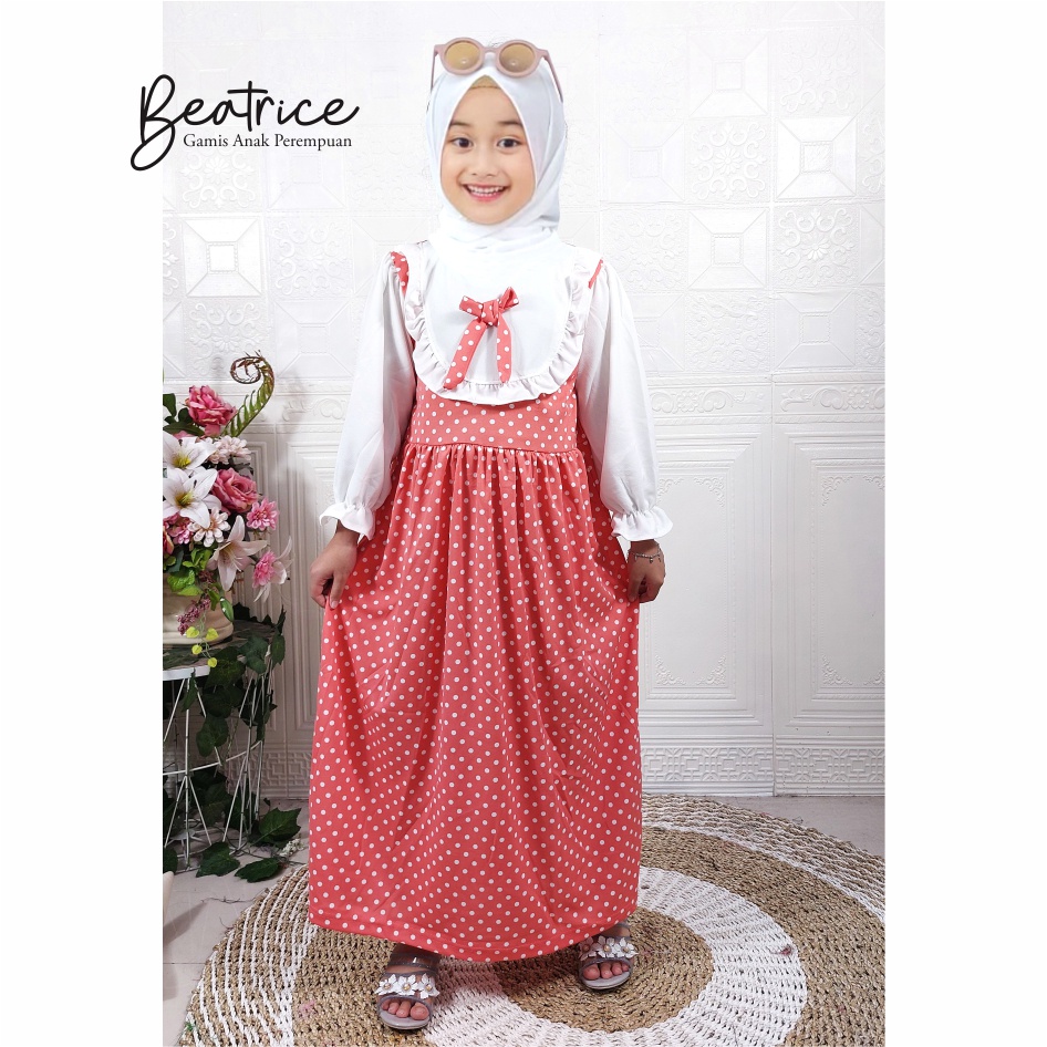 Gamis Anak Beatrice Polkadot CKids