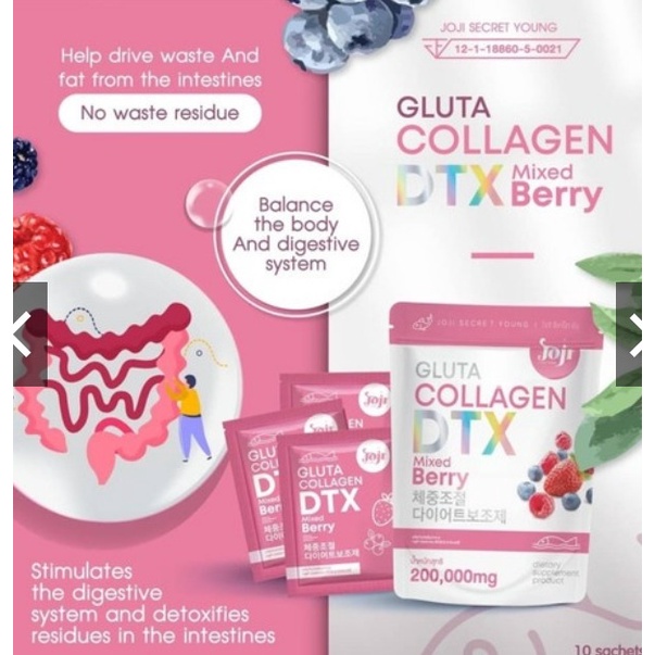 JOJI SECRET YOUNG GLUTA COLLAGEN DTX MIXED BERRY 200,000 MG