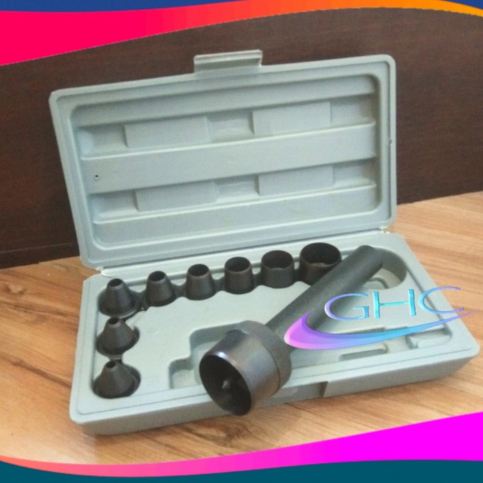 

Kol (Ghc) Gasket Punch Set 10Pcs Plong Gasket Set Alat Pembolong Packing
