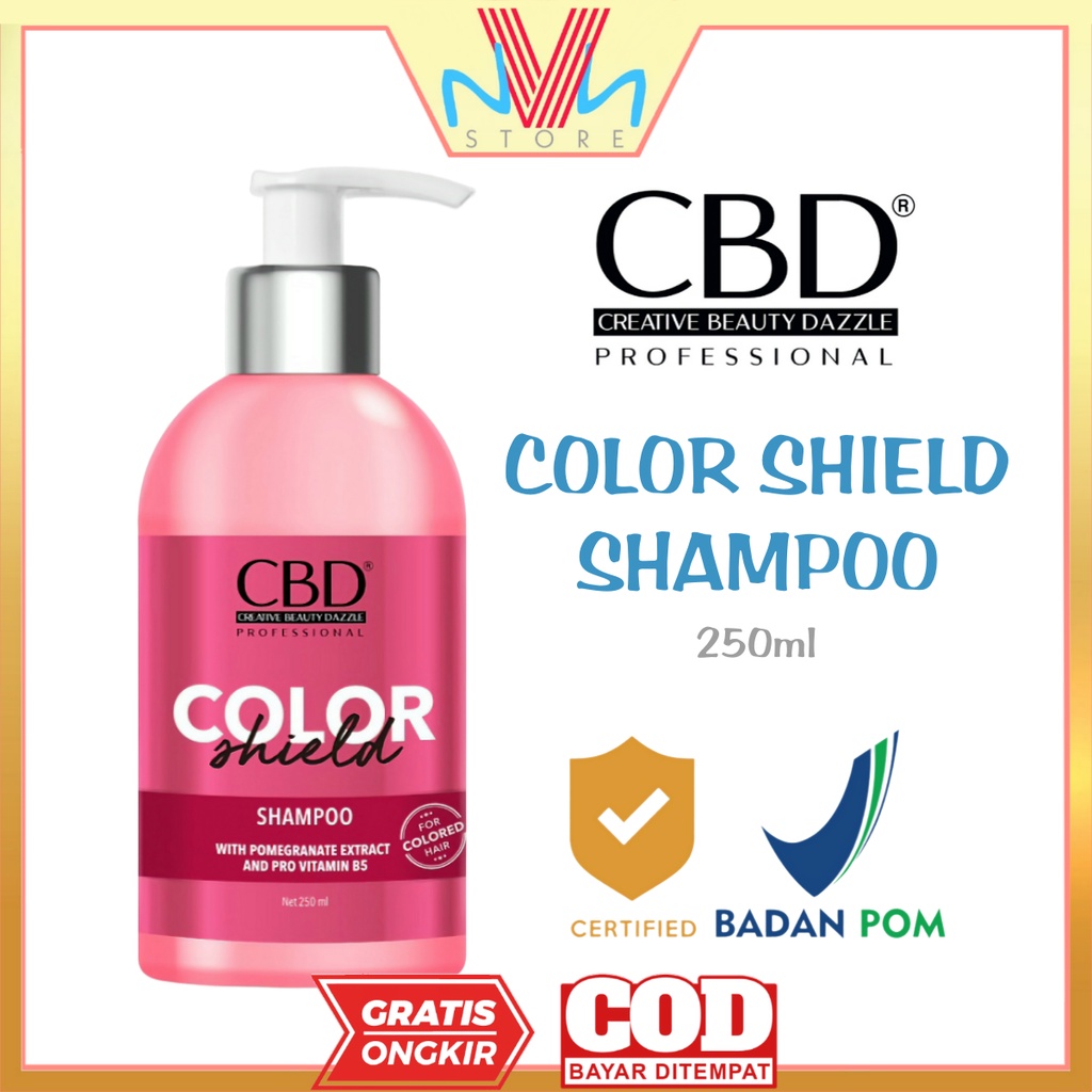 CBD COLOR SHIELD SHAMPOO 250ml - COLOR SHIELD SHAMPO CBD - SHAMPO CBD MURAH