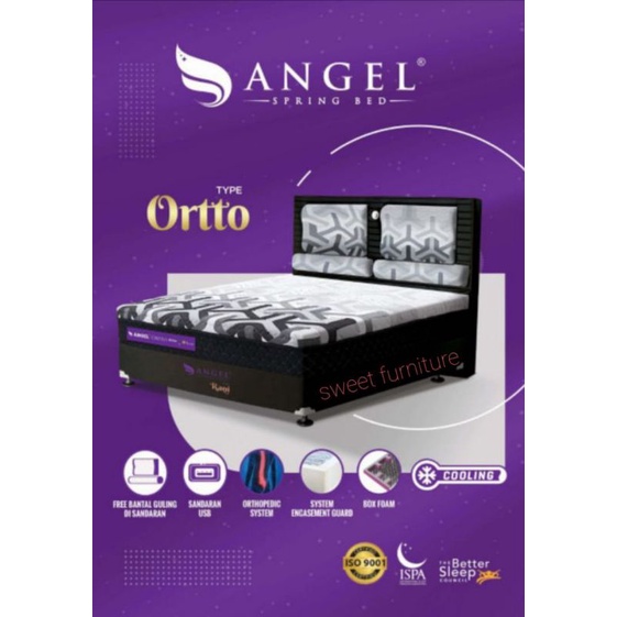 springbed kesehatan angel ortto orthopedic ukuran 160x200 cm