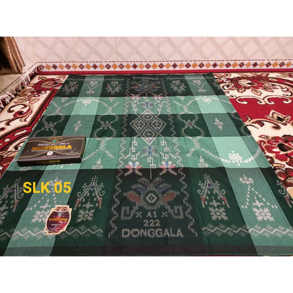 Sarung DONGGALA PABRIK SERI HITAM Murah terlaris./sarung donggala seragam