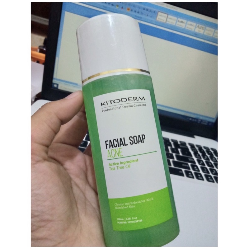 Kitoderm Facial Soap Acne hijau / hijau susu / bening