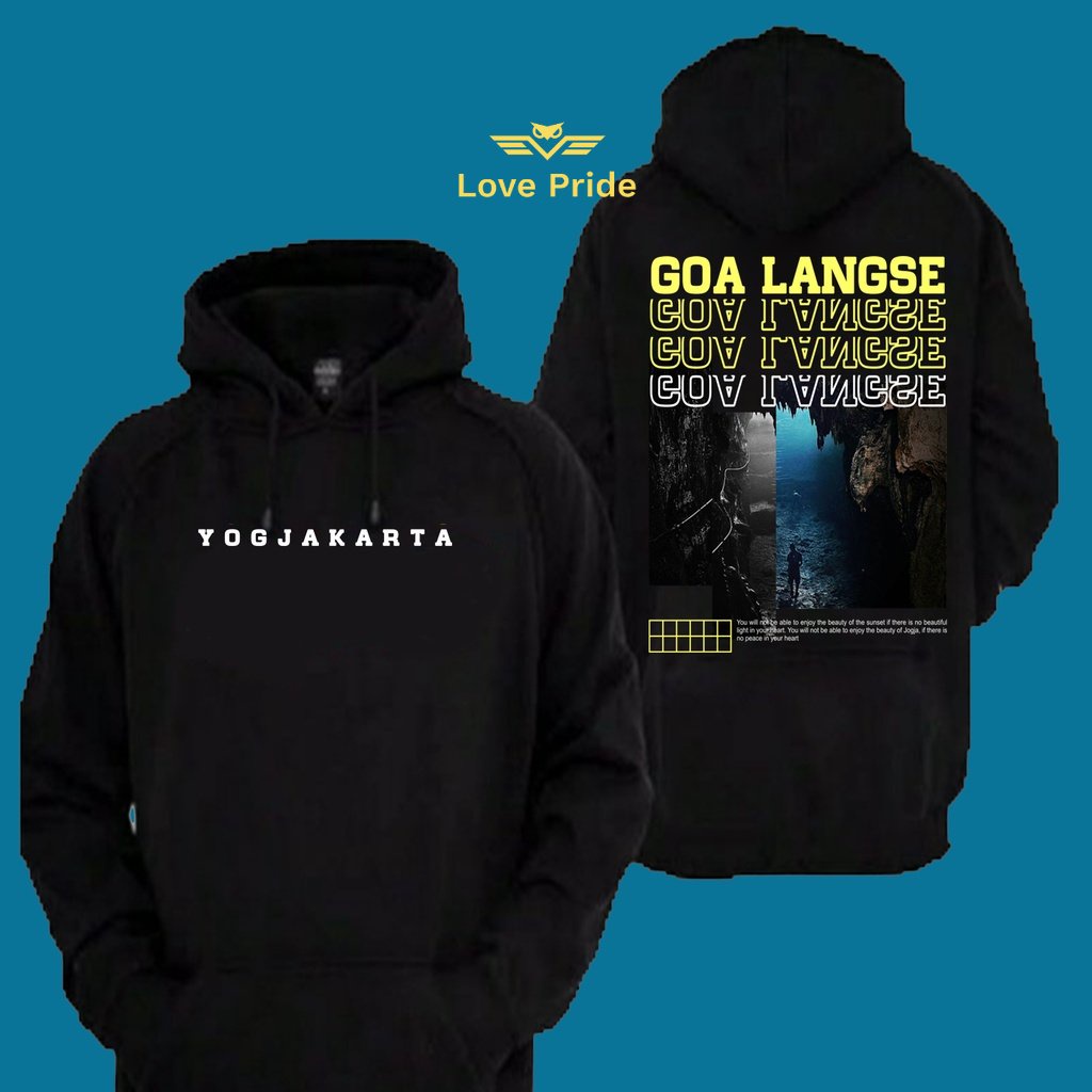 Sweater Hoodie Distro Streatwear Goa Langse Yogyakarta Wisata Kekinian Premium Terbaru