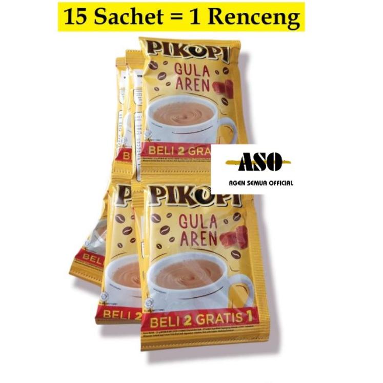 

COD✔️ PIKOPI GULA AREN ( isi 15 sachet ) produk dari kopi kapal api ( RENCENG )