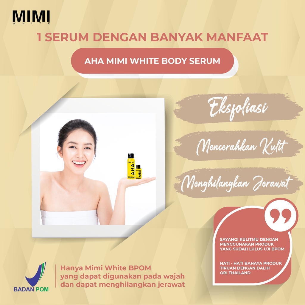 Mimi White AHA Body Serum Whitening