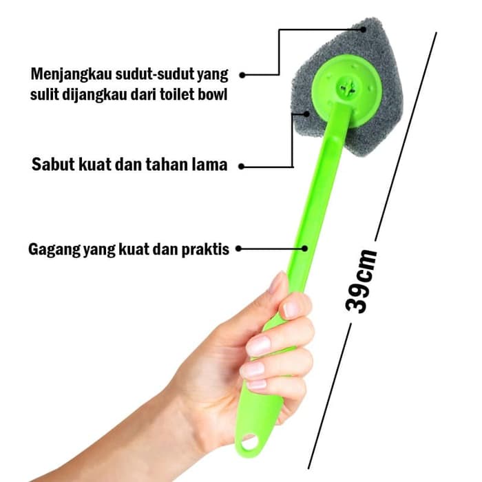 Ktmstore Sikat Sudut Kloset / Sikat WC / Toilet Brush Scotch brite ID-55