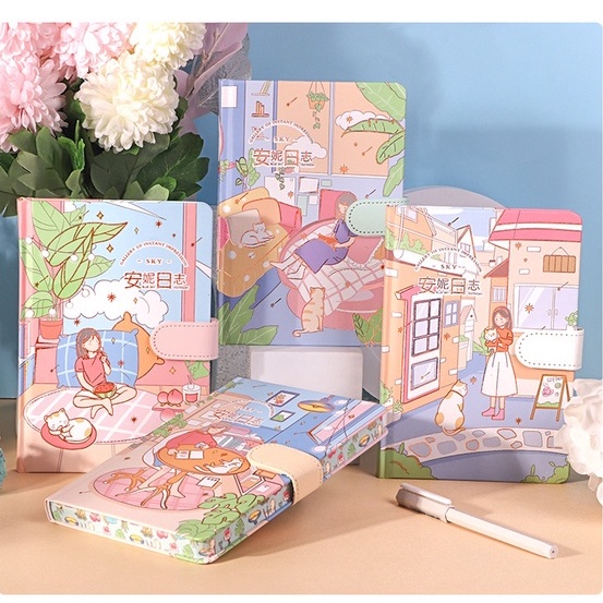 

Terlaris ✨ - Buku Agenda Lucu Hardcover Penutup Magnet 18,5x13cm - notebook notepad lucu halaman fullcolor3.1.23