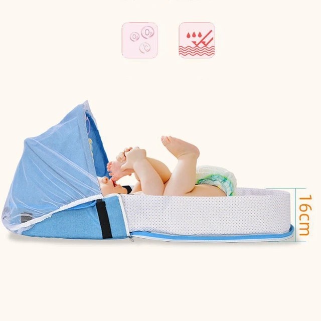 tempat tidur bayi set dengan kelambu plus bantal anti peang
