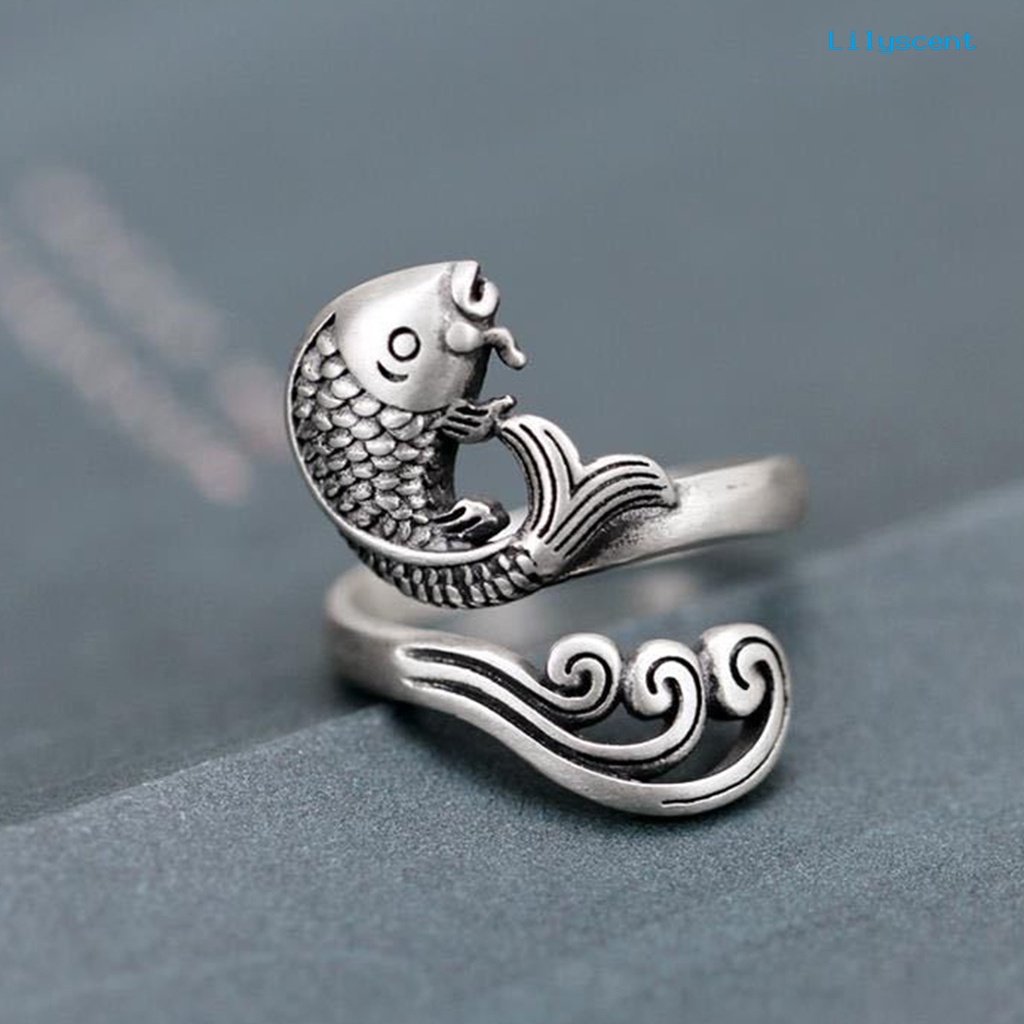 [LS] Retro Adjustable Opening Ring Alat Rajut Memakai Benang Bidal Aksesoris Jahit