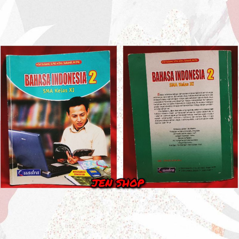 

[SECONDHAND] Buku Pelajaran Bekas Murah BAHASA INDONESIA KELAS X Penerbit QUADRA