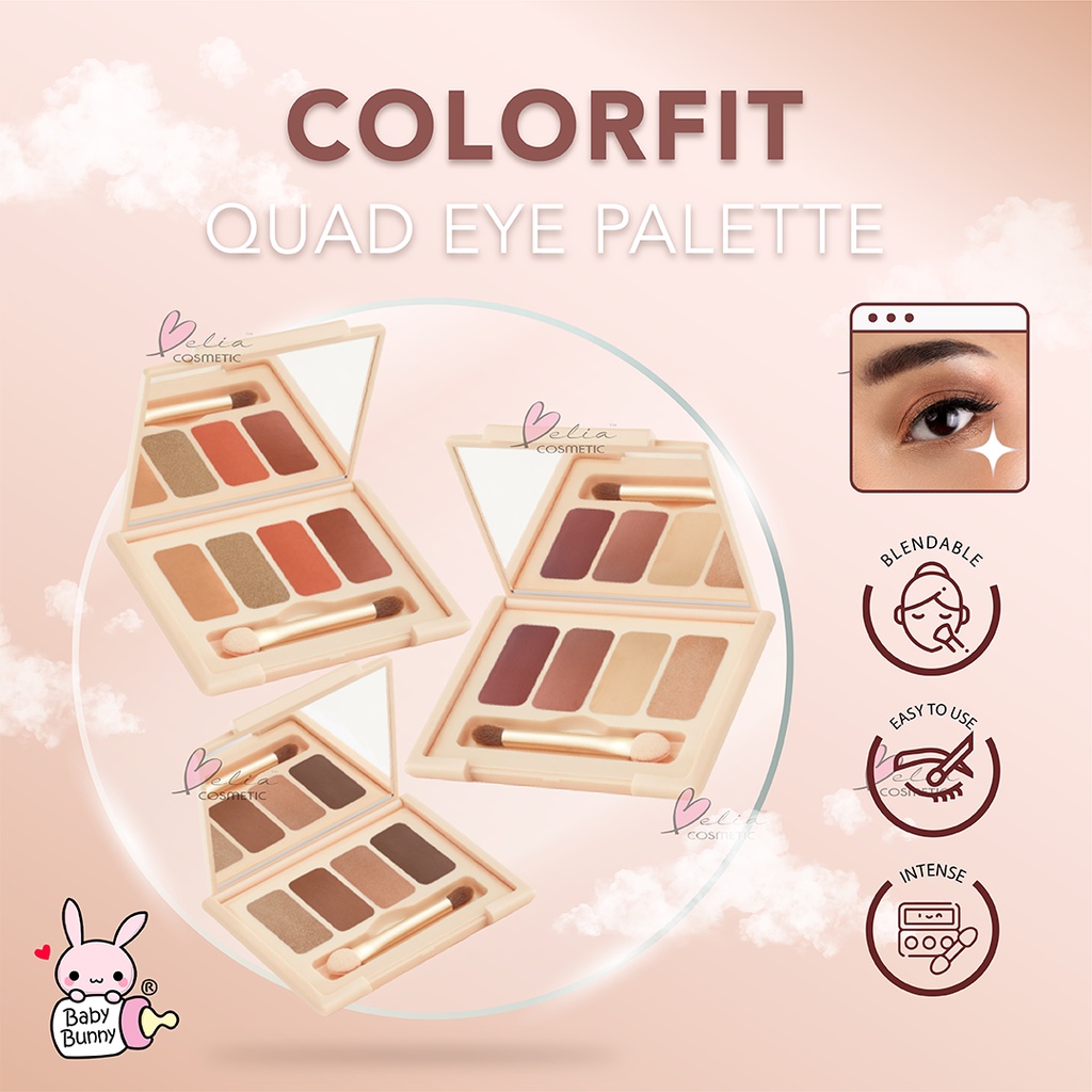 ❤ BELIA ❤ &quot;WARDAH Colorfit Series | Matte Foundation | Velvet Powder | Perfect Glow Cushion Full Refil | Highlight Contour Palette | Quad Eye | Bedak | Eyeshadow &quot;
