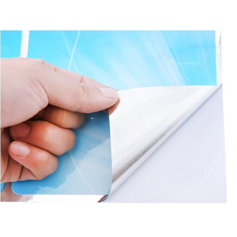 Stiker Dapur Anti Minyak Anti Api Wall Paper Dapur Aluminium Foil