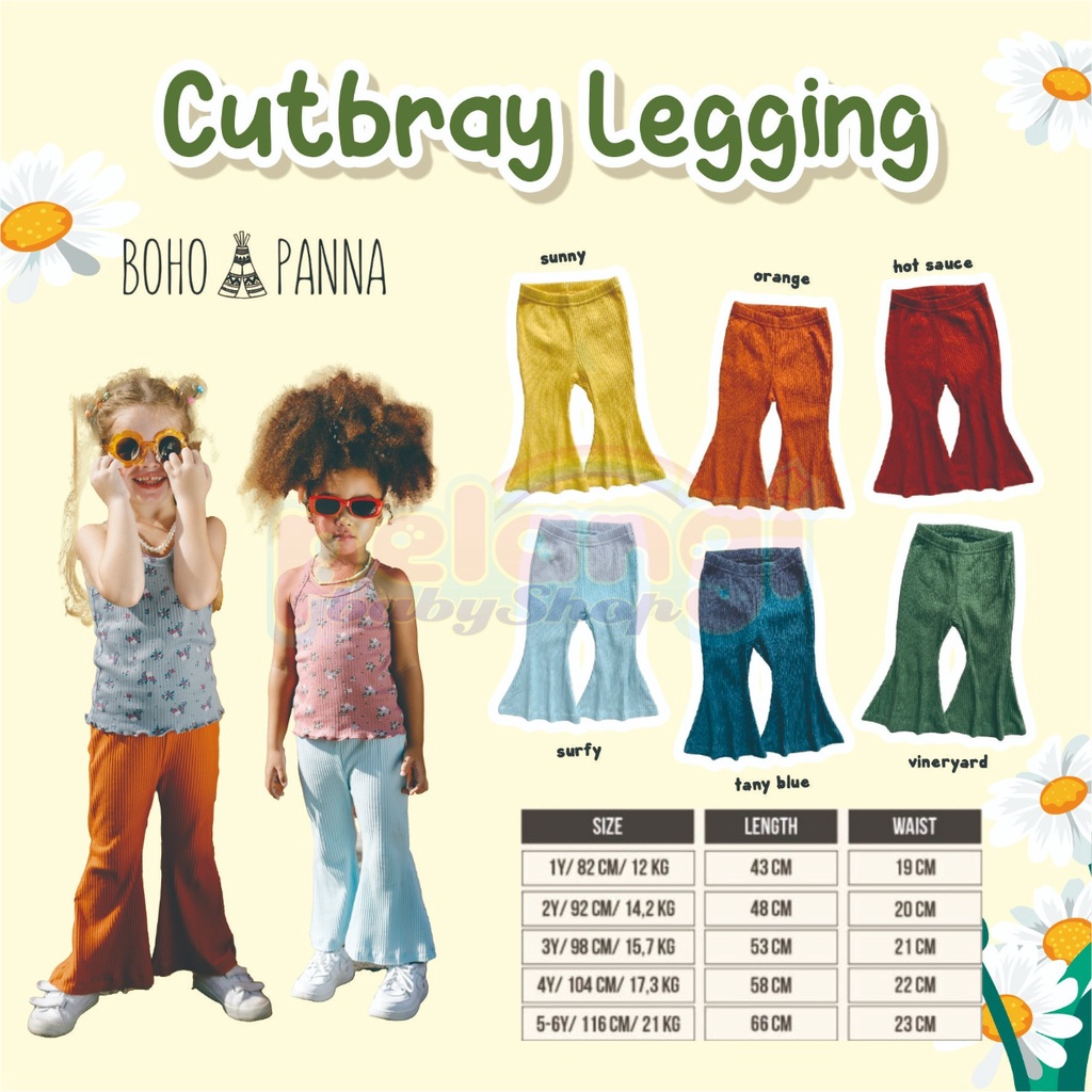 BOHOPANA | BOHO | BOHO PANNA CUTBRAY LEGGING | CUTBRAY LEGGING | LEGGING ANAK