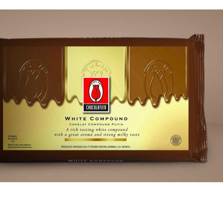 

❉ Coklat Tulip White Chocolate Compound 1kg ➬