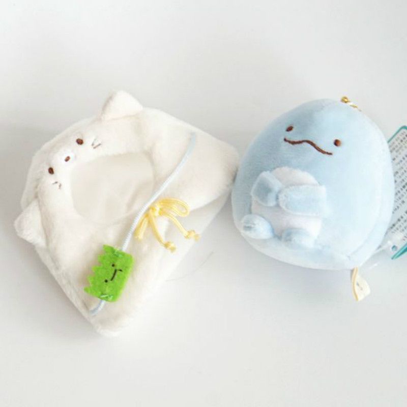 Sumikko Gurashi Plush Doll Lucu Lembut Boneka Tas Liontin Gantungan Kunci Dekorasi
