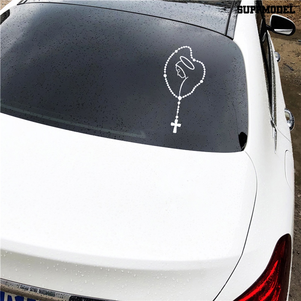 [SM] Self-adhesive Mary Rosario Mobil Body Bumper Jendela Stiker Decals Hias Untuk Bus Auto Truck