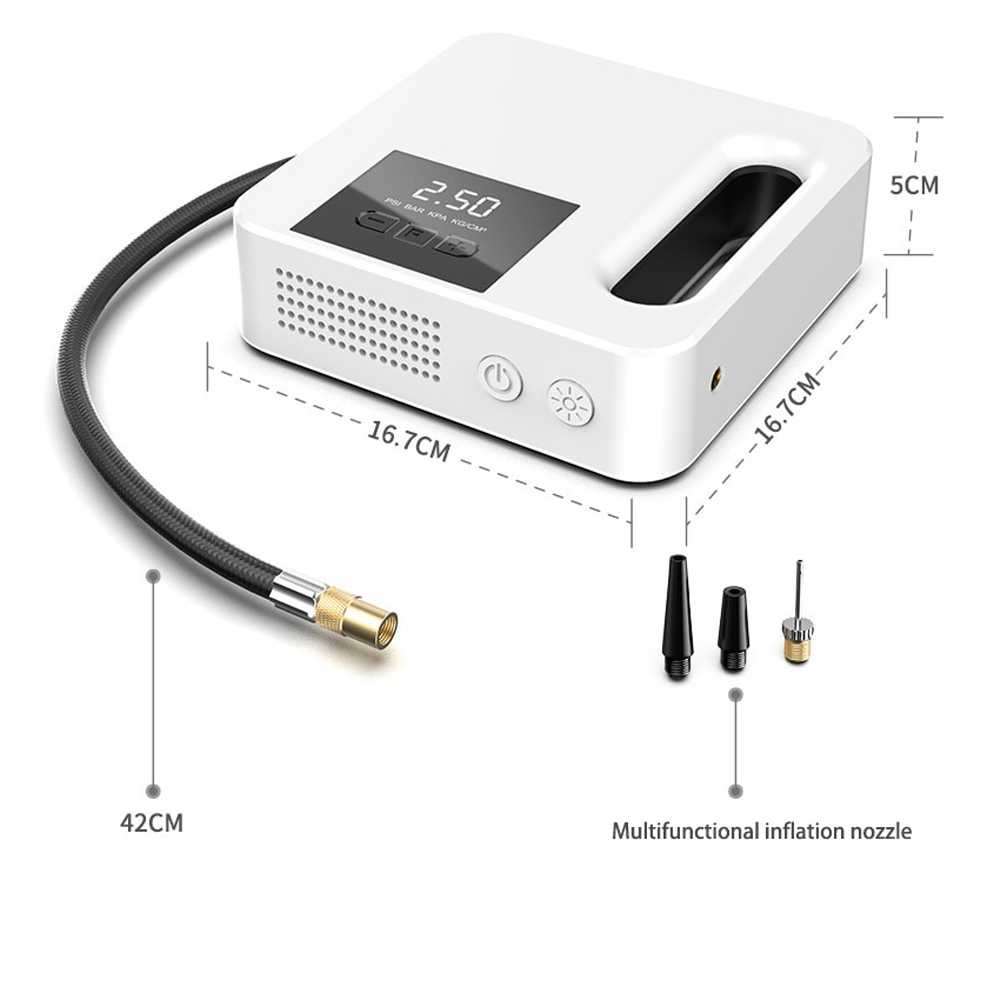 Inflator Pompa Angin Ban Mobil Elektrik LCD Display