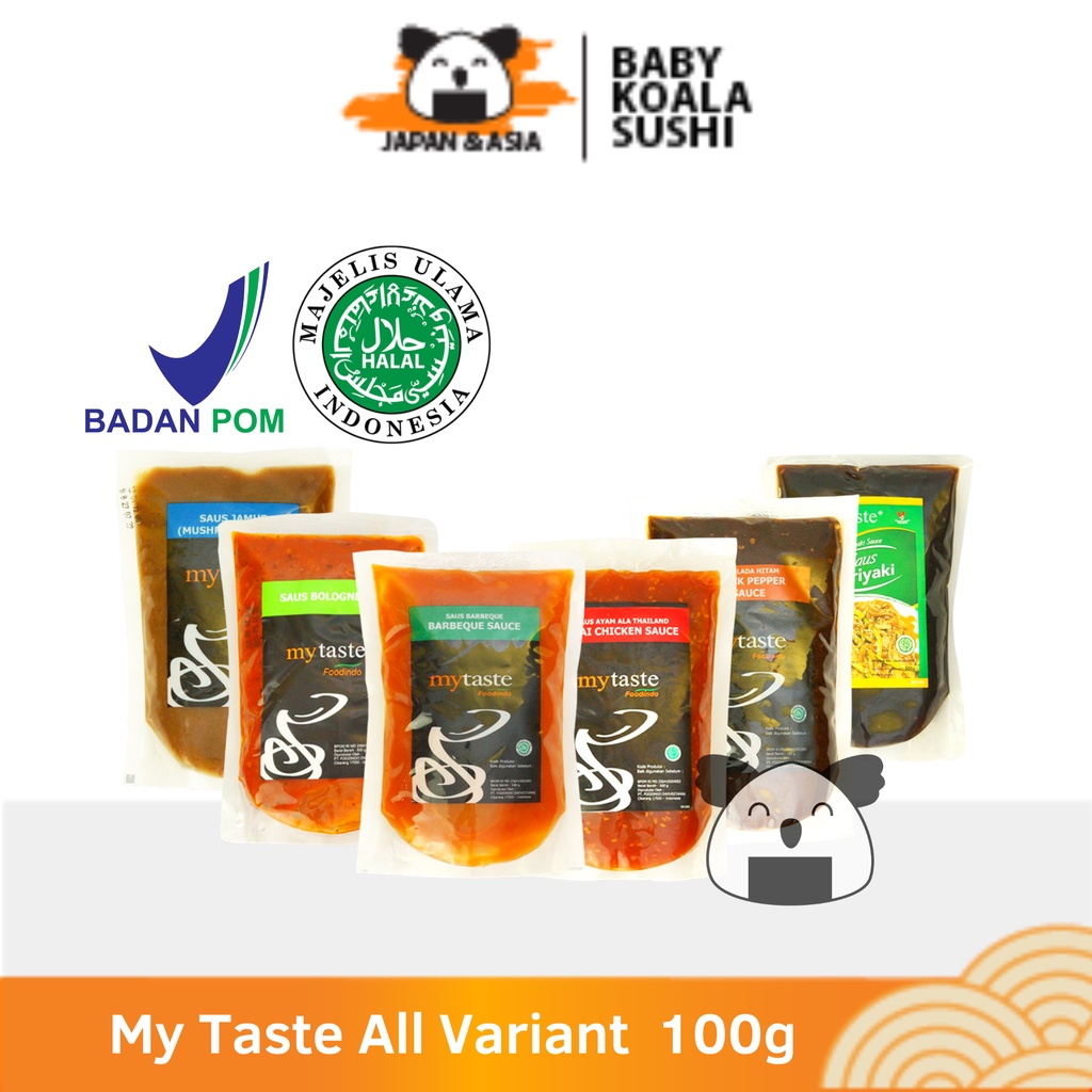 

MY TASTE All Variant 100 g Halal | Blackpepper BBQ Thai Chili Teriyaki Bolognese Mushroom