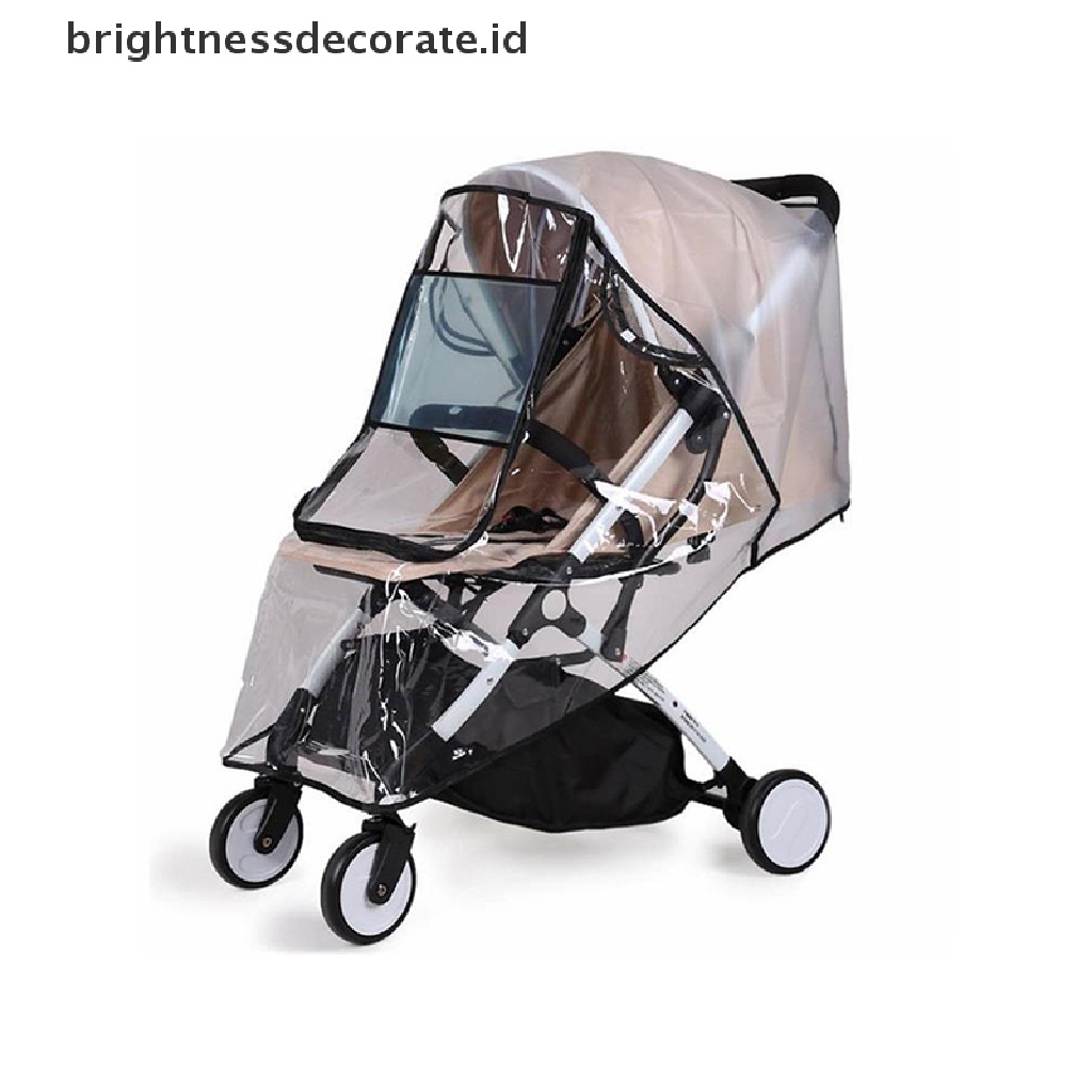 [Birth] Eva Baby Stroller Anti Air Rain Cover Transparan Kursi Dorong Jas Hujan [ID]