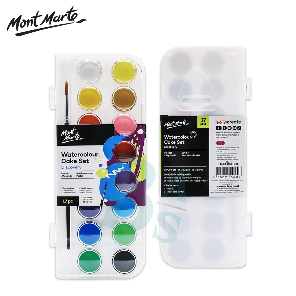 

Watercolour Cake Set Discovery - Mont Marte