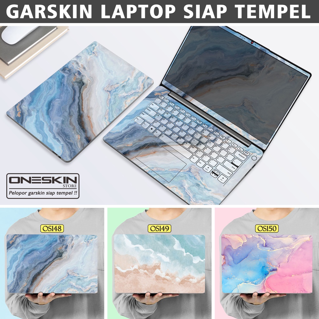 Garskin Sticker Laptop Protector Macbook Full Body Bottom Bezel Palmrest Skin Marble Texture