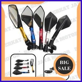 suku cadang KACA SPION TOMOK V5 KAPAK JUMBO BESAR KACA LEBAR FULL CNC MOTOR UNIVERSAL NMAX AEROX PC