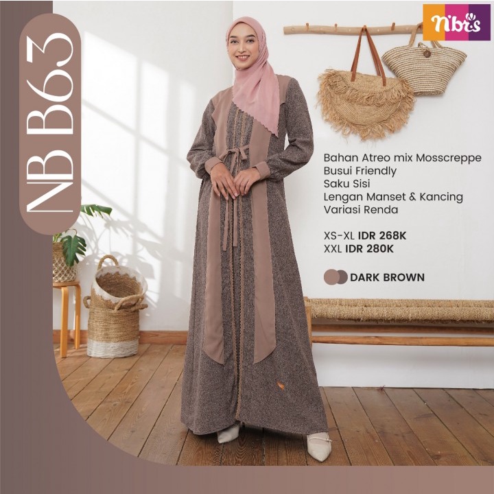 Nibras NB B24 Termurah Olive Rose Lavender GAMIS NIBRAS RABBANI PROMO