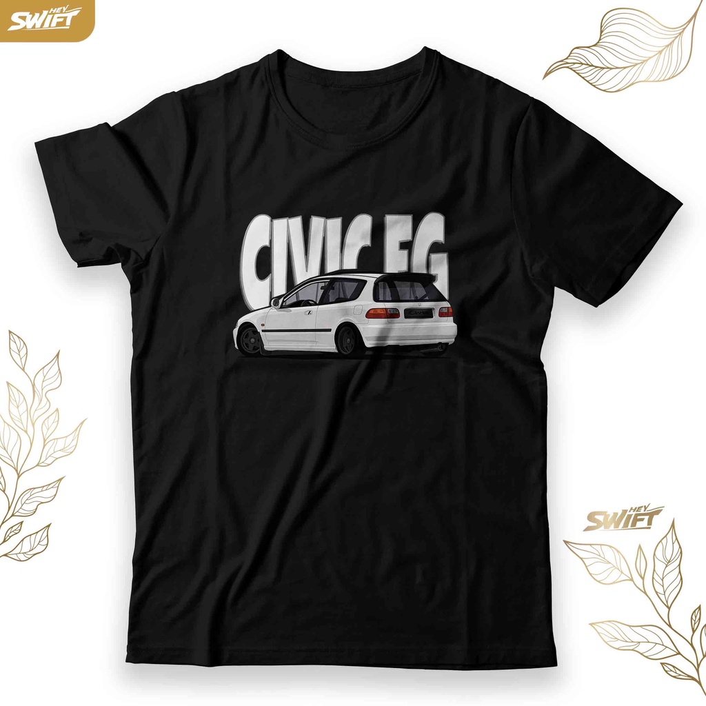 KAOS Civic EG EJ estilo honda white JDM TSHIRT BAJU DISTRO