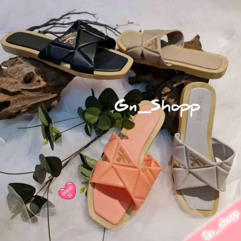 Sandal Wanita Teplek 1cm Model TALI X Terlaris BLC 2225