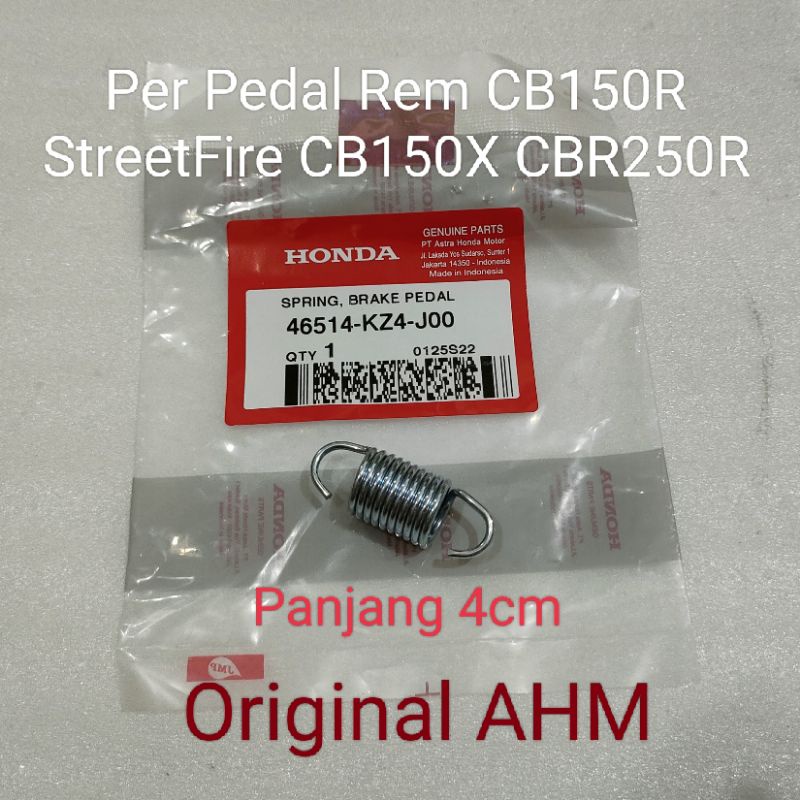 Per Pedal Rem CB150R StreetFire CB150X CBR250 Ori AHM 46514KZ4 J00