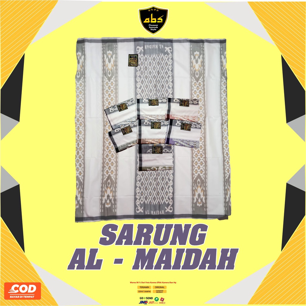 Kain Sarung Tenun Al Almaidah Motif Rayon Sarung Dewasa Terlaris Kain Pria Wanita Abu Sulthan