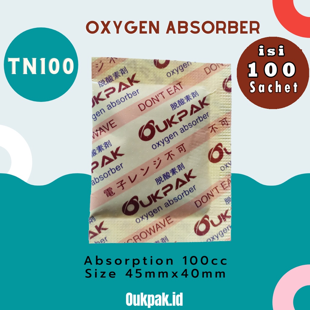 

OUKPAK Pengawet Makanan 100cc Oxygen Absorber Oksigen food grade