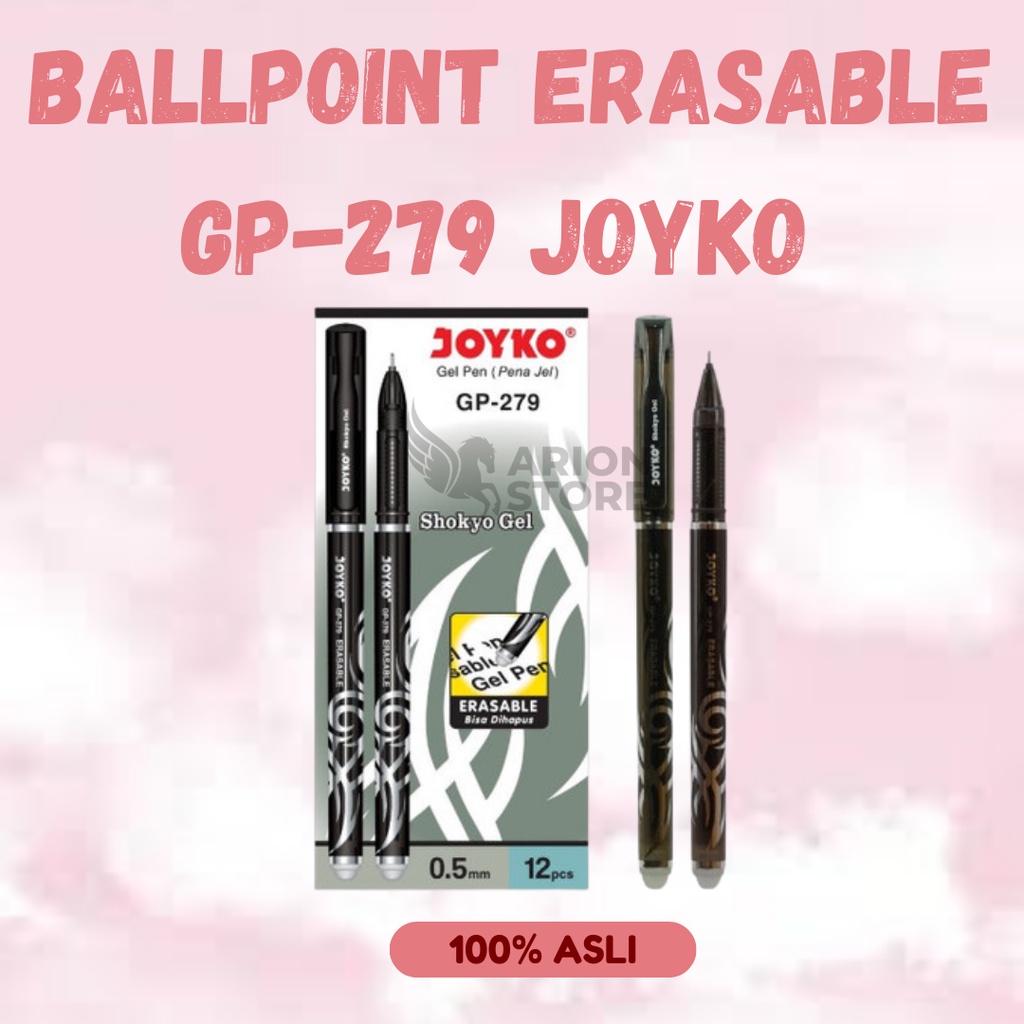 

[ARION STORE] Ballpoint Gel / Ballpoint bisa dihapus Joyko GP-279 [PCS]