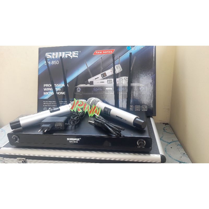 Mic WireleSs Shure SH 850 Bisa Rubah Frequency Grade A