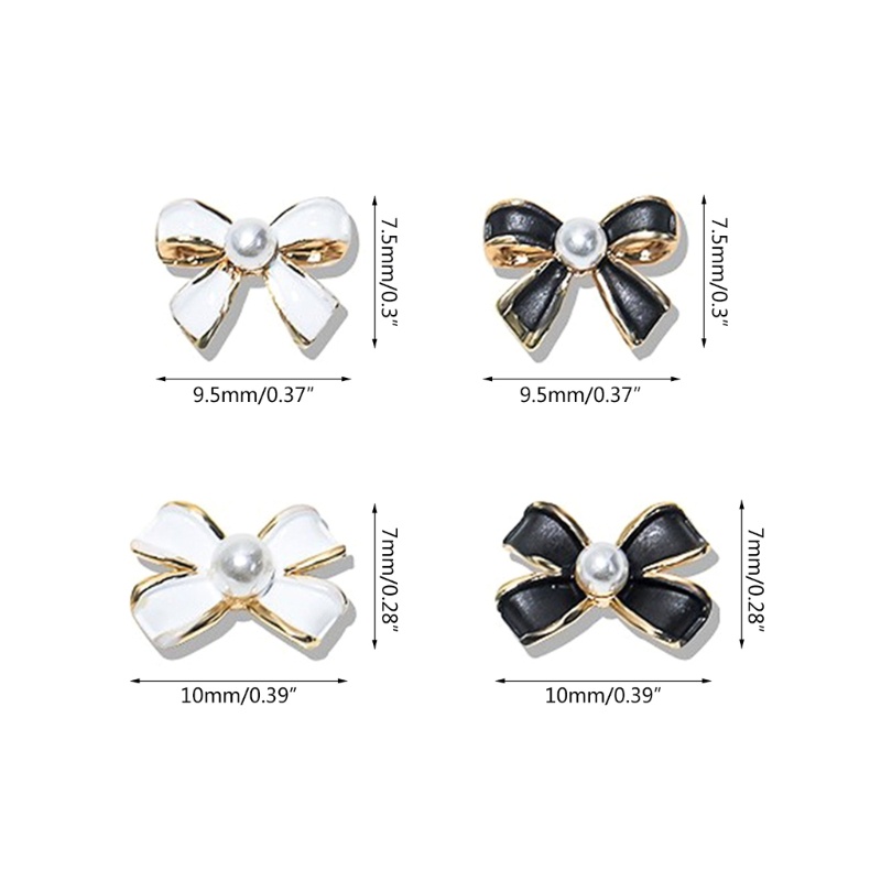 Siy Simple Nail Art Charms 3D Perhiasan Kuku Ikatan Simpul Charms Untuk DIY Manicures Nail Art Decor Metal Nail Studs Stickers