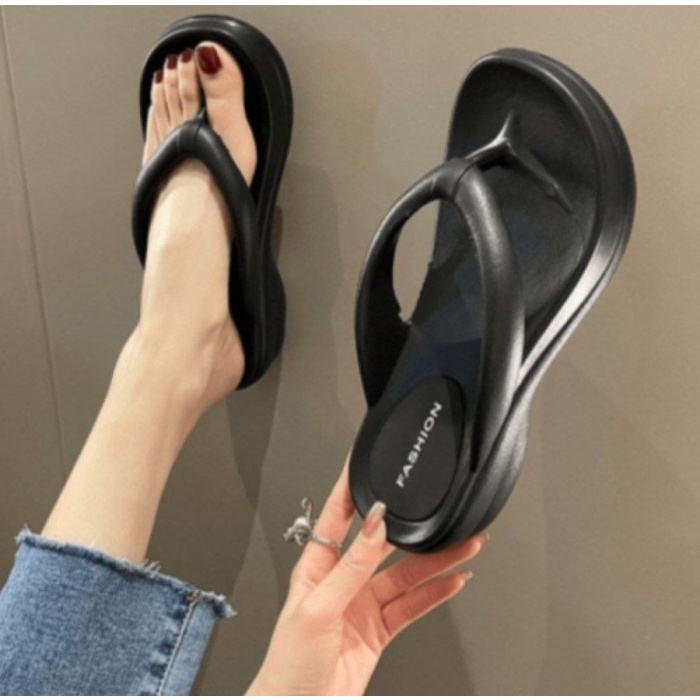 barokahgamis Flipper Trends Sandal Rumah Wanita Sendal Karet Empuk Anti Slip