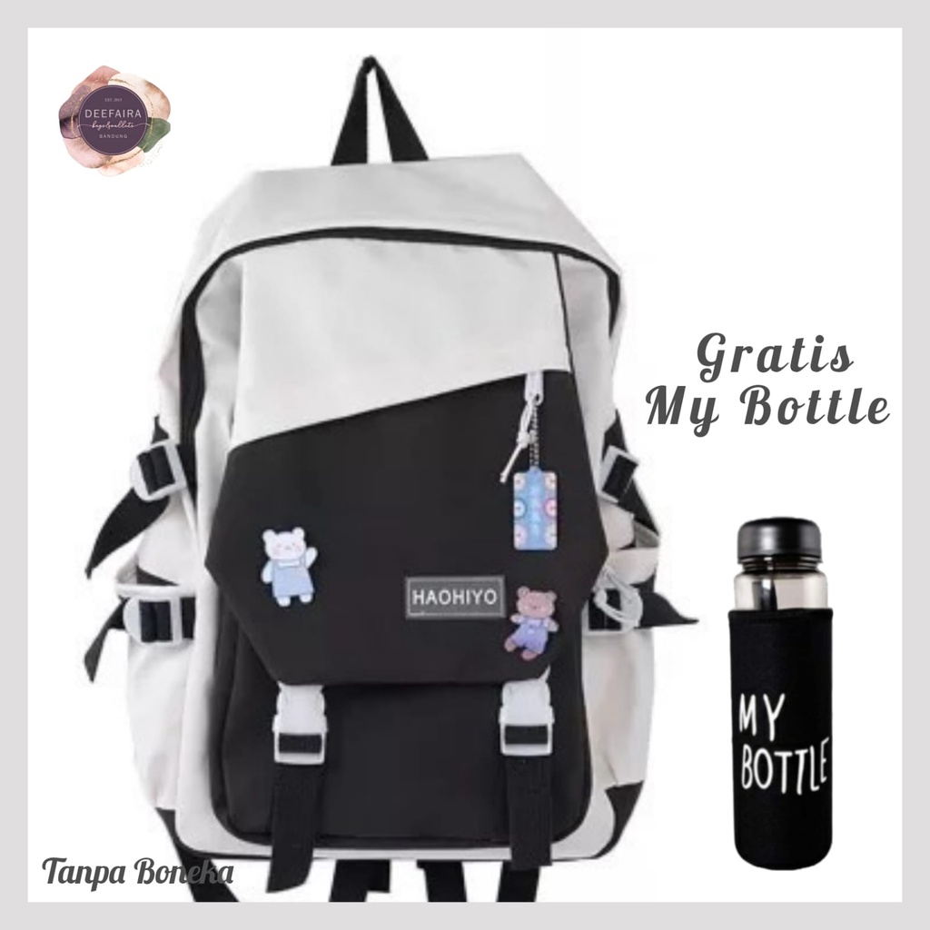 Tas Ransel Anak Perempuan Remaja Motif HH10 Gratis My B0ttl3 Untuk Sekolah Sd Smp &amp; Sma